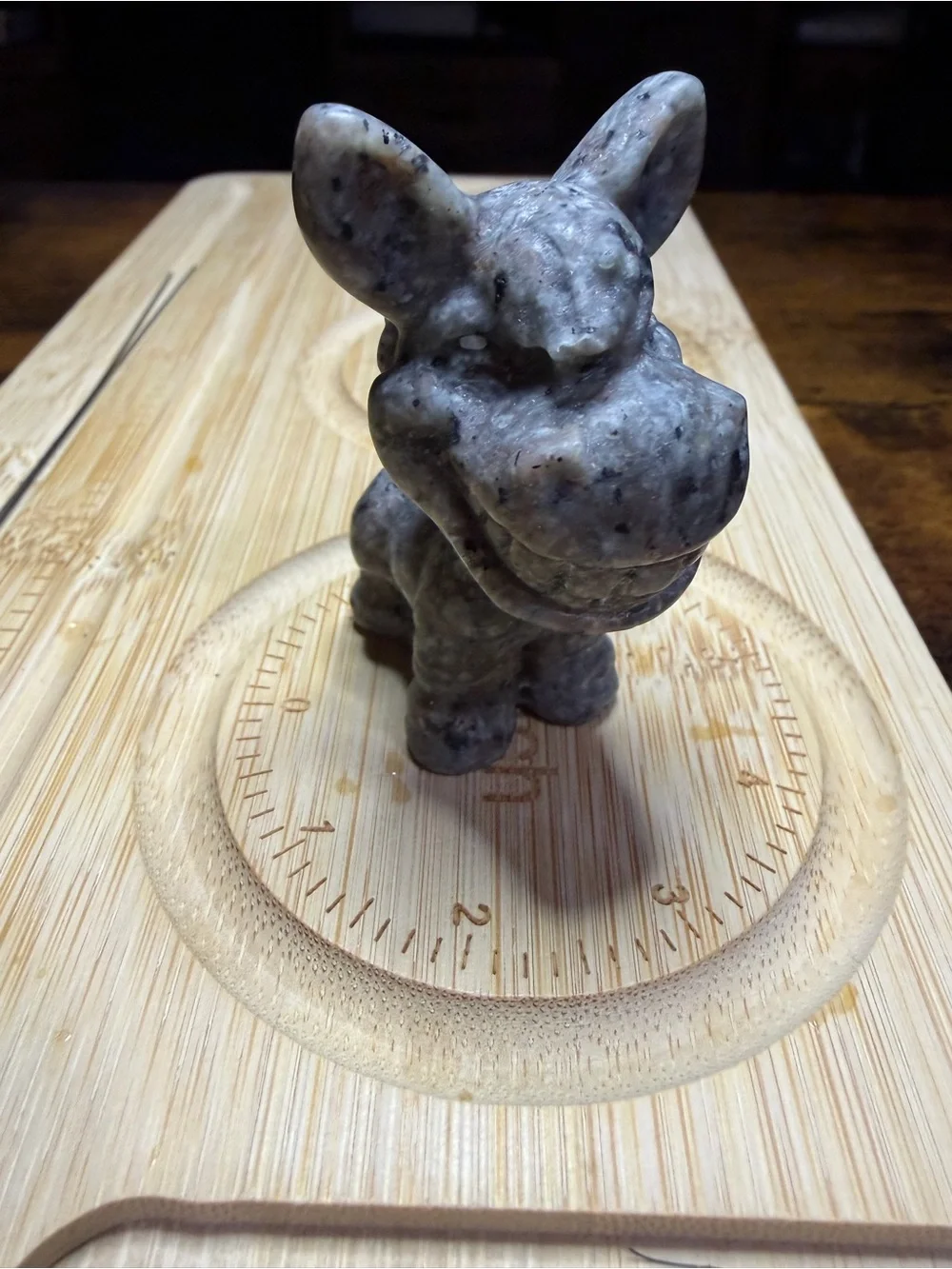 Natural Yooperlite Donkey Shrek Stone Carving UV Reactive Figurine